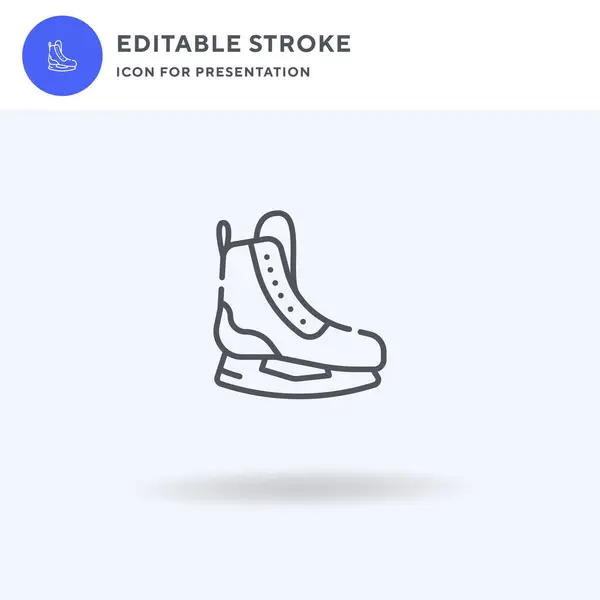 Vector de icono de hockey, signo plano lleno, pictograma sólido aislado en blanco, ilustración del logotipo. Icono de hockey para presentación. — Vector de stock