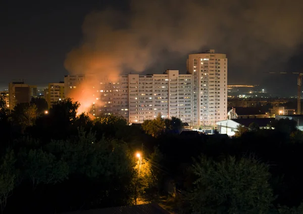 Plotselinge Nachtbrand Samara — Stockfoto