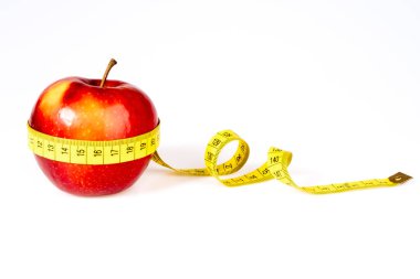 Vücut ölçüsü ve elma.