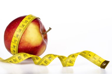 Vücut ölçüsü ve elma.