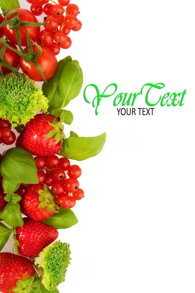 Sebze ve meyve bileşimi.