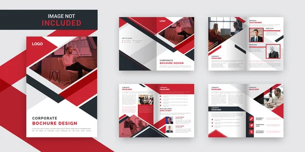 Corporate Pages Bifold Brochure Template — Stock Photo, Image