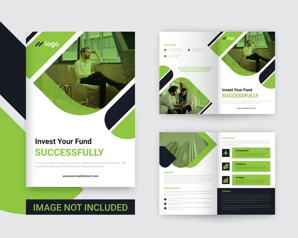 Şirket Ajansı Bifold Broşür Şablonu