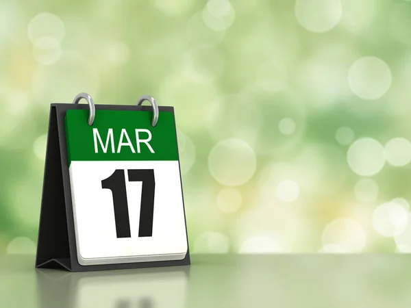 Render Calender Showing March — Stock Photo, Image
