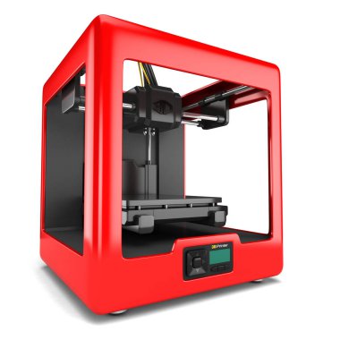 3D render bir 3d printerlere harcama maddeler