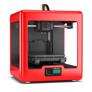 3D render bir 3d printerlere harcama maddeler
