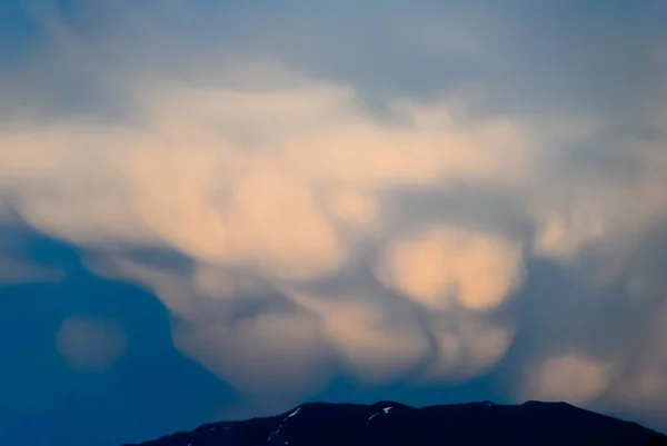 Nubes Tormenta Atardecer Nube Lluvia —  Fotos de Stock