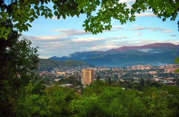 City Vanadzor Armenia Beautiful Sunset — Stock Photo, Image