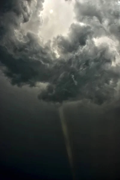 Dramatisch Stürmische Wolken Dunkle Gewitterwolken — Stockfoto