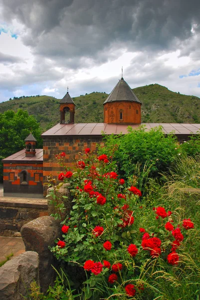 Vanadzor Astvatsatsin Tanrı Nın Kutsal Annesi Kilisesi Gün Batımında Ermenistan — Stok fotoğraf