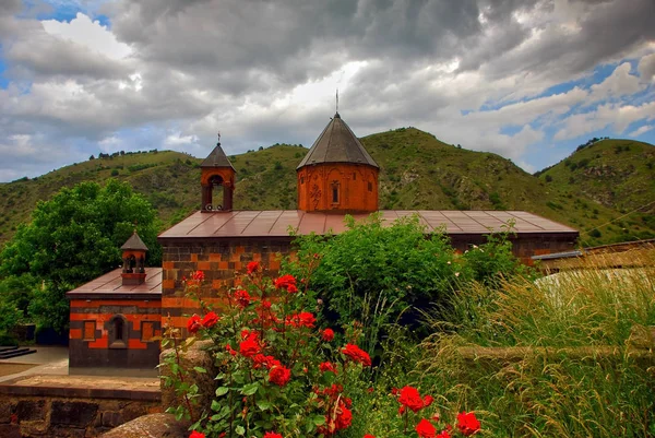 Igreja Vanadzor Astvatsatsin Santa Mãe Deus Pôr Sol Arménia — Fotografia de Stock