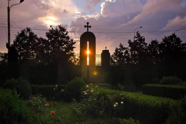 Ванадзорская Церковь Аствацацина Пресвятой Богородицы Закате Армения — стоковое фото