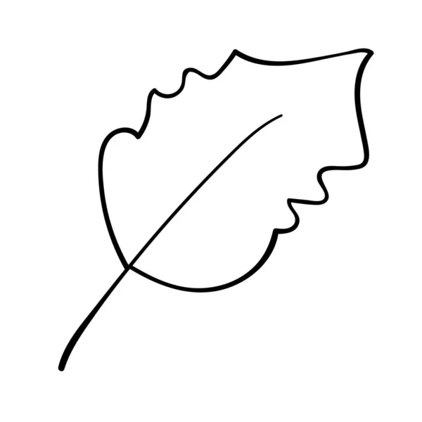 Illustration d'art Vector Leaf Line — Image vectorielle