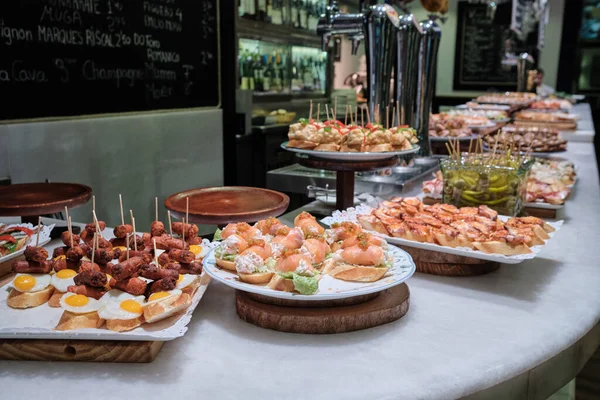 Pintxos Bar San Sebastian Baskenland Spanien — Stockfoto