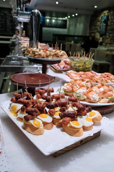 Pintxos Bar San Sebastian Baskien Spanien — Stockfoto