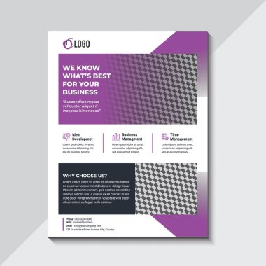 Şirket, İşletme, Reklam, Pazarlama, Ajans ve İnternet işleriniz için Broşür Tasarım Şablonu.