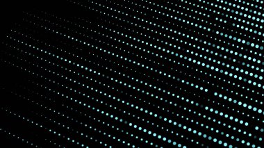 Noktaların ve çizgilerin parladığı teknoloji. Büyük veri görselleştirme 3D. Dijital arkaplan