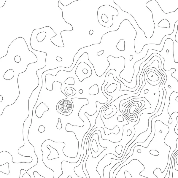 Illustrazione Vettoriale Del Contorno Sfondo Astratto Della Mappa Topografica Schema — Vettoriale Stock