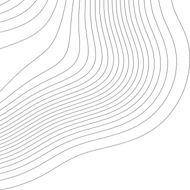 Contour vektör illüstrasyonu. Soyut topografik harita arkaplanı. Coğrafya şeması