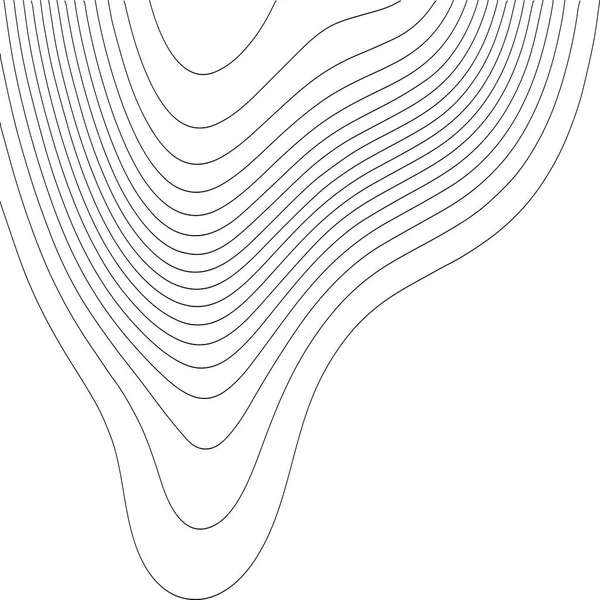 Contourvectorillustratie Abstract Topografische Kaart Achtergrond Aardrijkskunde — Stockvector