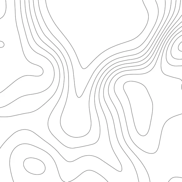 輪郭ベクトルイラスト 概要地形図の背景 地理学 — ストックベクタ
