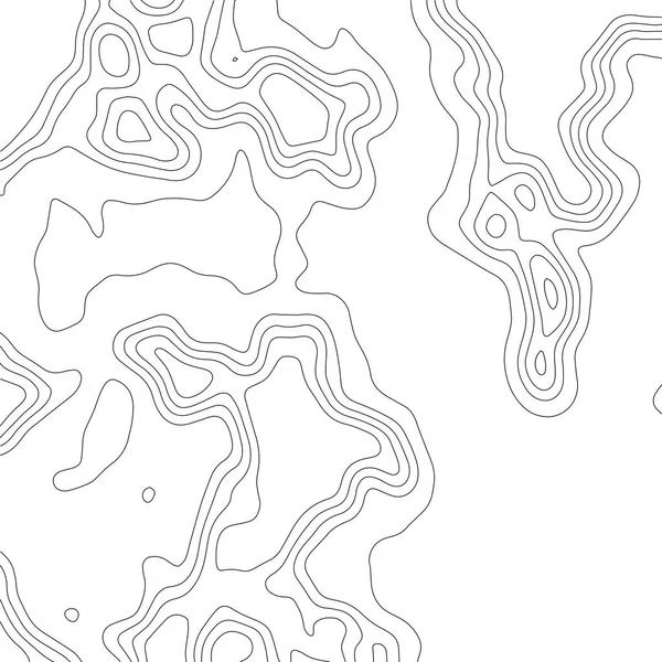 輪郭ベクトルイラスト 概要地形図の背景 地理学 — ストックベクタ