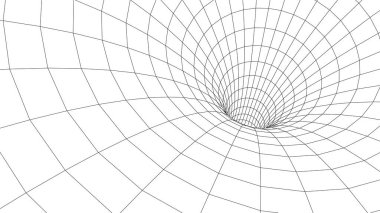 Soyut tünel. Ağ siber teknolojisi. 3 Boyutlu doku