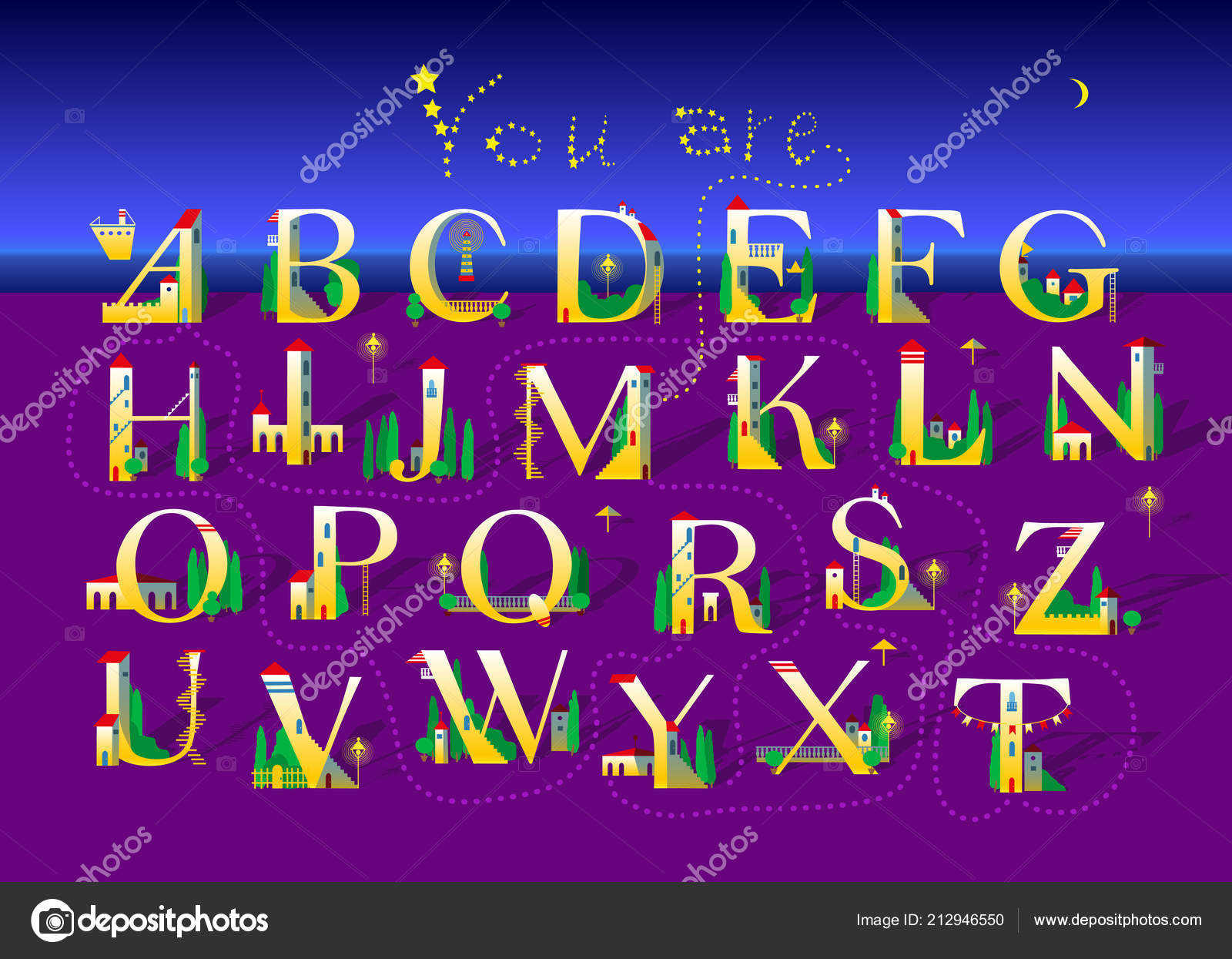 Alphabet Artistique Avec Message Romantique Chiffré Que Mon