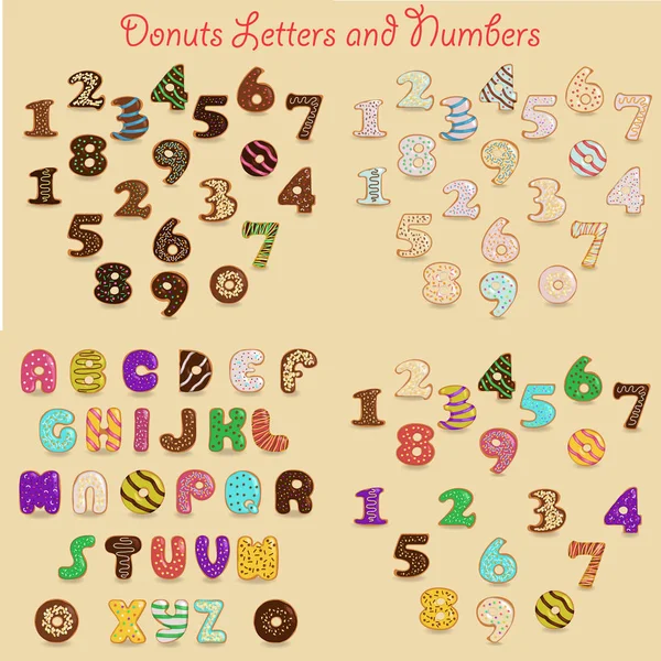 Alfabetos coloridos de rosquillas — Foto de Stock