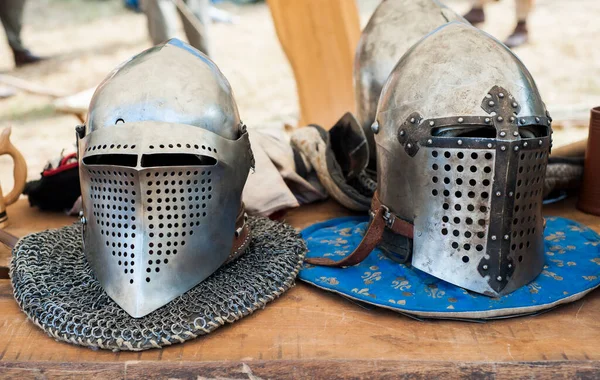 Particolare Dell Abbigliamento Degli Utensili Delle Armi Del Fabbro Medievale — Foto Stock