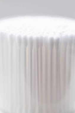 birçok pamuk tomurcukları closeup, arka plan beyaz