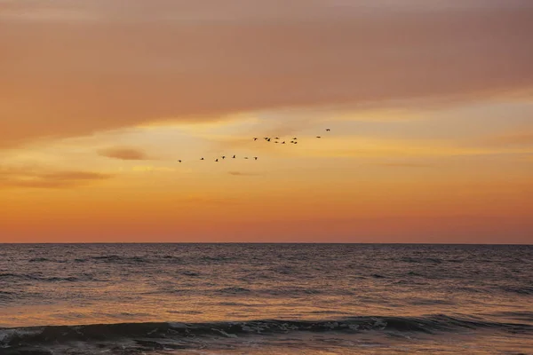 Primo Sole Sulla Costa Del Mar Nero Ucraina Regione Odessa — Foto Stock