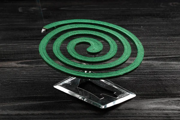 Smoldering mosquito repellent stick, burning spiral