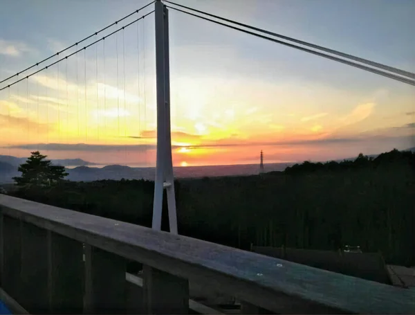 Pohled Most Při Západu Slunce — Stock fotografie