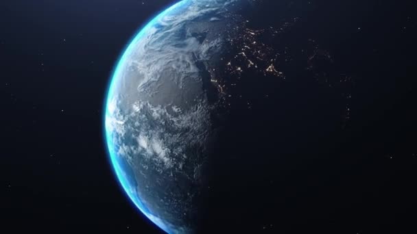 Planet Earth Animated Background/Establishing Shot. 4k resolution. — Stock Video