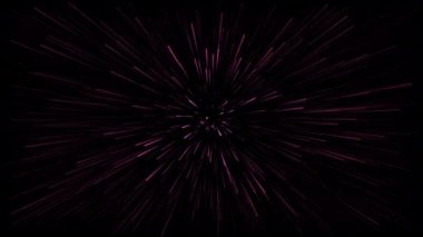 Uzaydaki yıldız alanları başka bir galaksi arka planına hiper hızla sıçradı. 4K