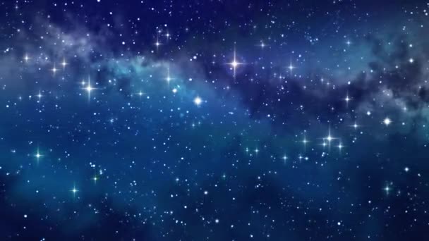 Ruang nebula menghidupkan konsep latar belakang. Konsep presentasi alam semesta. 4K UHD — Stok Video
