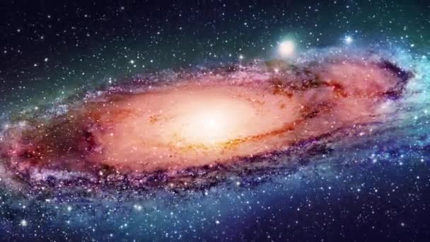 Nuages de nébuleuse et trous noirs dans l'espace profond — Video