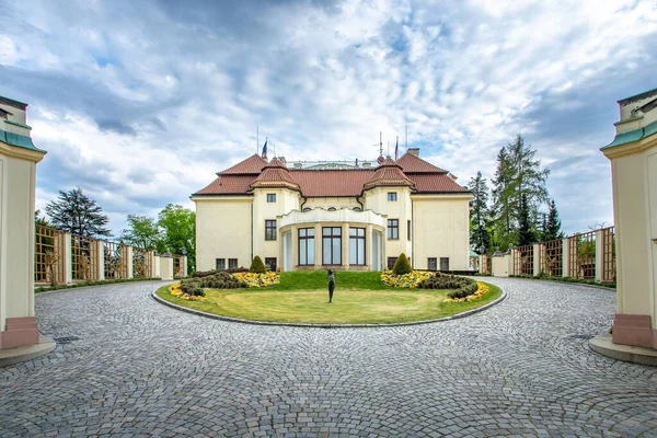 PRAHA, ČESKÁ REPUBLIKA, duben 2020 - Kramarská vila je oficiálním sídlem předsedy vlády České republiky Royalty Free Stock Obrázky