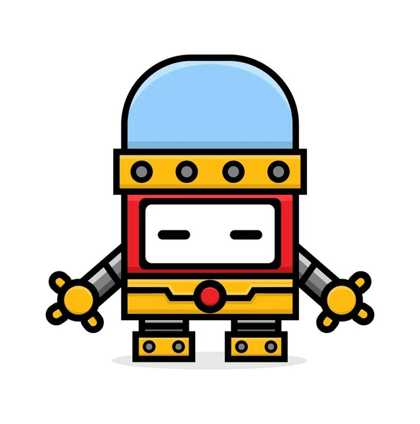 Lindo Sueño Robot Adecuado Para Diseño Elementos Fondo Otros Activos — Vector de stock