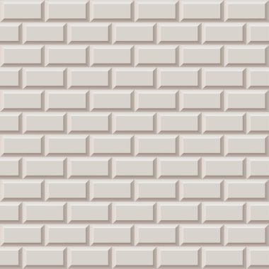 Kusursuz bej, 3 boyutlu tuğla kiremit, yumuşak gölge efektli. İç tasarım, arka planlar, mimari dokular ve dekoratif yüzeyler için ideal.