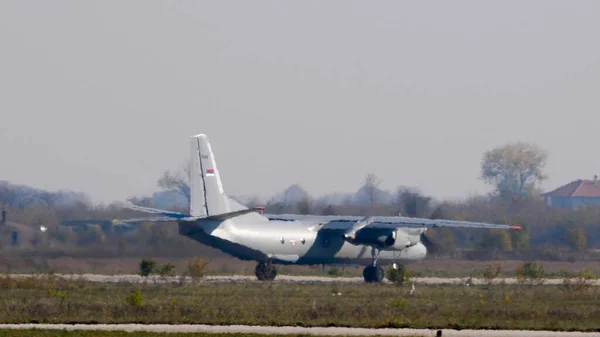 Propeller Antonov An 26 Russian Military Transportation Airplane — Stock Photo, Image