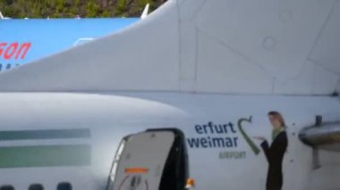 Yolcu uçağı Boeing B737 Jet Time Havayolları tarafından Madeira LPMA Havaalanı 4K