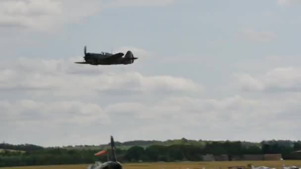 Curtiss P-36 Hawk Ejército de los Estados Unidos Fuerza Aérea de la Segunda Guerra Mundial — Vídeo de stock