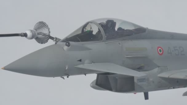 Eurofighter Typhoon Air Refueling — Stock Video