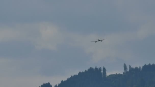 Messerschmitt Me-262 Schwalbe 2. světová válka Německý nacista Jet Combat Aircraft 4K — Stock video
