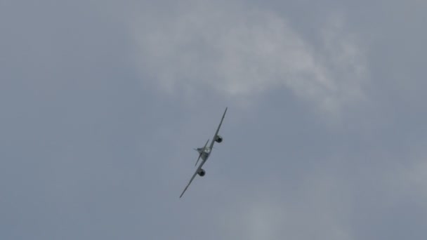 Messerschmitt Me 262 Schwalbe Tweede Wereldoorlog Duitse nazistische Jet Combat Vliegtuigen 4K — Stockvideo