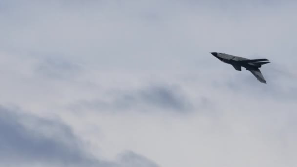 Panavia Tornado IDS Kampfflugzeuge auf der Luftfahrtschau in 4K Video Ultra HD — Stockvideo
