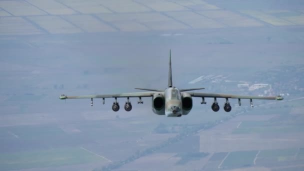 Bulgar Hava Kuvvetleri 'nden Sukhoi Su-25 Frogfoot Hava Yolları 4K Ultra HD Video' ya — Stok video