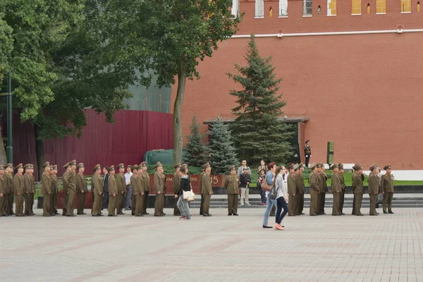 Soldado da Coreia do Norte. Pyongyang ditador Kim Jong Un enorme exército dos povos coreanos . — Fotografia de Stock